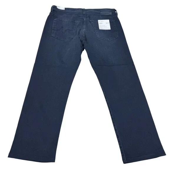 NEW AG Everett AirLuxe Slim Straight Leg Black Jean Men's, Sz 36 x 28 (Altered) - Picture 2 of 11
